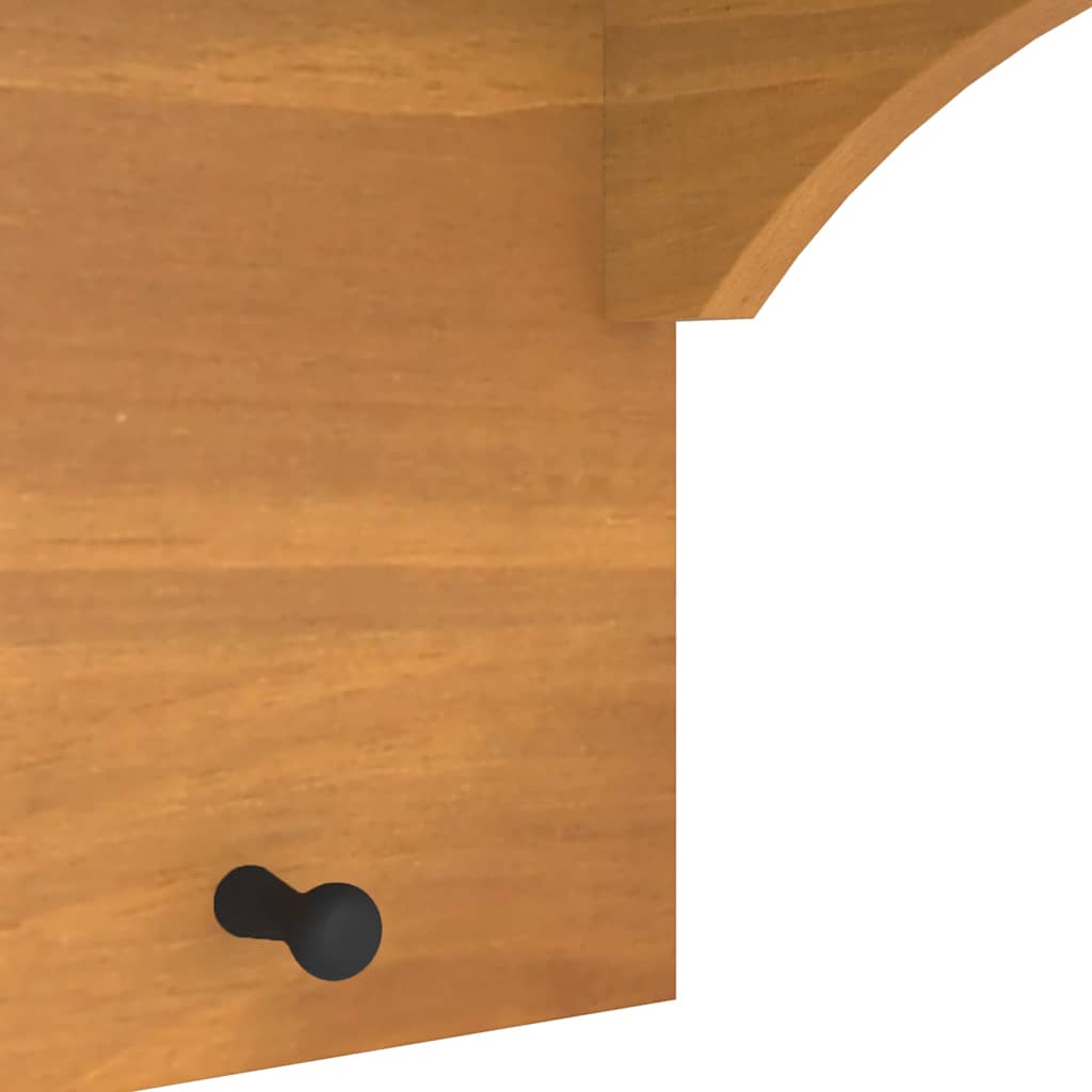 Wall-mounted Coat Rack SANDNES 43x30x42 cm Solid Wood Pine